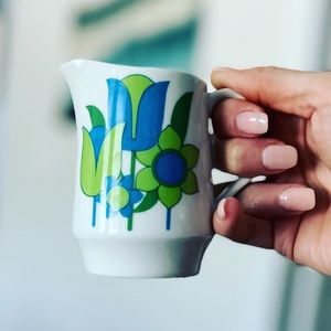 Vintage 70’s Floral Creamer